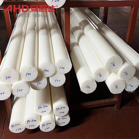colored solid hdpe rods white rod