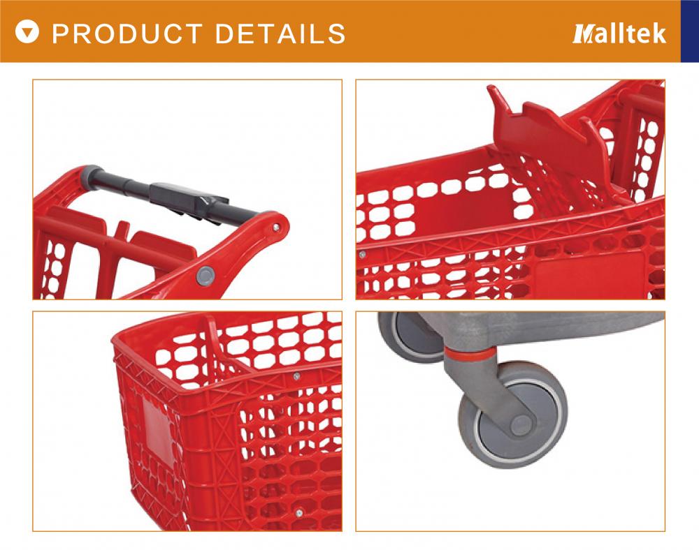 American Half Plastic Supermarket Shopping Cart