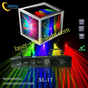 Xl-17 Moving Head Four Tunnels Rgby Blue,green, Red Lasers Light Show For Parties