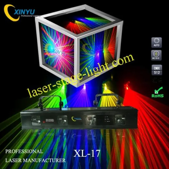 Xl-17 Moving Head Four Tunnels Rgby 200mw Blue Laser,60mw Green Laser,120mw Red Laser Stage Lighting Projector