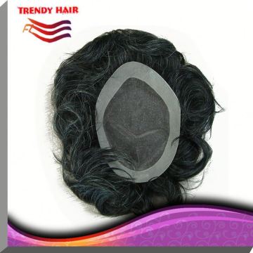 Indian Remy Hair Silicone Toupee
