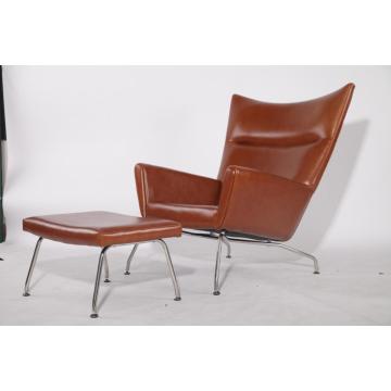 Hans J. Wegner CH445 Wing Chair and Ottoman