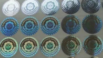 Laser hologram sticker