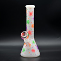 Snowflake shaped luminous glass hookah pot