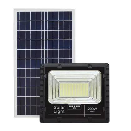 Hot Sale Southeast Asia Charging Display IP67 ABS LED Solar Flood Lights