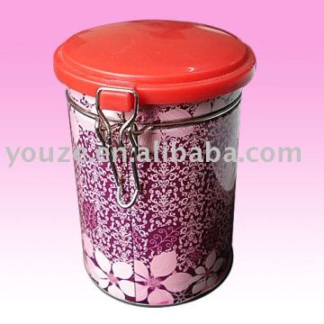 Round Coffee storage box