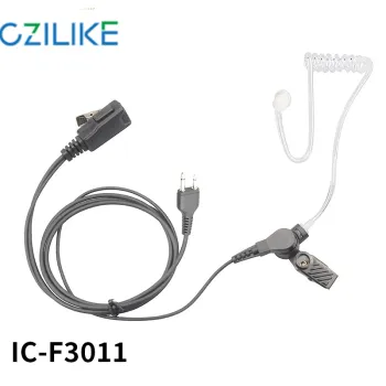 Acoustic Tube Earphone Headset Mic for ICOM Radios IC-F3011 F4011 F3001 F4001 F1000 F2000 F3210D