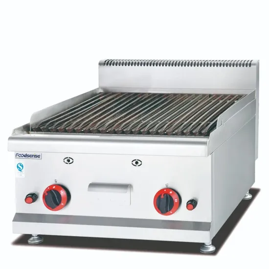 Counter-Top Kitchen Equipment Luxury Gas Lava Rock Grill with Cabinet