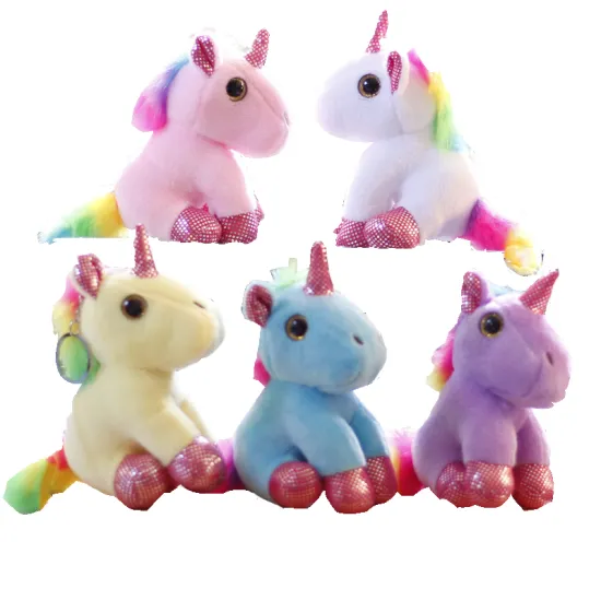 High-Quality Customized Promotional Mini Stuffed Toys: Adorable Kawaii Anime Characters and Plush Keychains, Including Unicorns