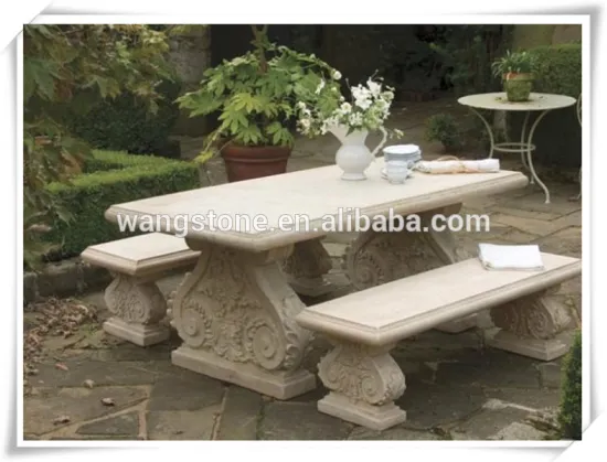 New exquisite upmarket stone furniture for garden use