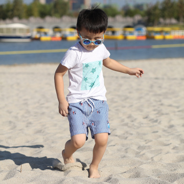 Pantaloncini da bagno per bambini in poliestere digitale da nuoto