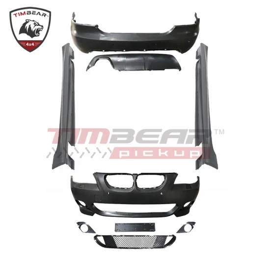 MT Style PP Body Kit Car Bumper Side Skirt for BMW 5 Series E60