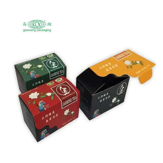 Custom Multicolor Matte Cardboard Scented Tea Packaging Box