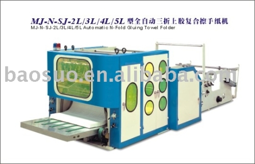 MJ-N-SJ-5L Automatic N-fold Gluing Towel Folder