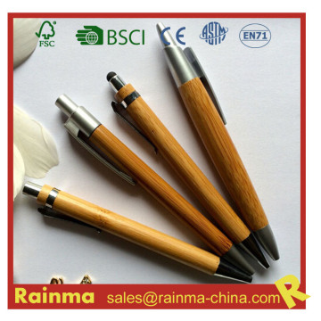 Bamboo Stylus Ball Pen for Stationery Gift