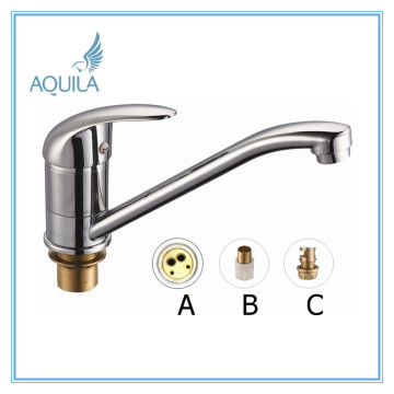 Chrome Plated Kitchen Mixer Sink Faucet