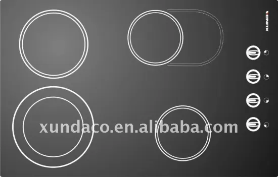 ceramic cooker induction hob with car level glass