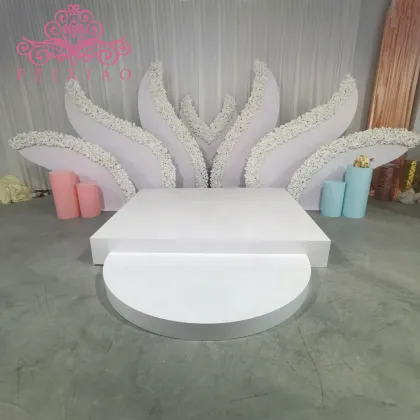 PVC Acrylic Square White Dance Floor for Wedding Stage