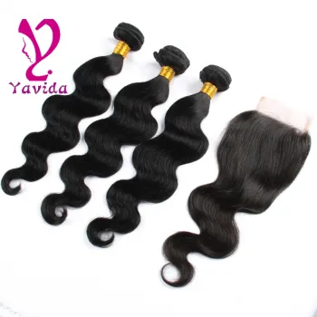 Brazilain virgin hair with closure brazilian body wave closure brazilian body wave with closure