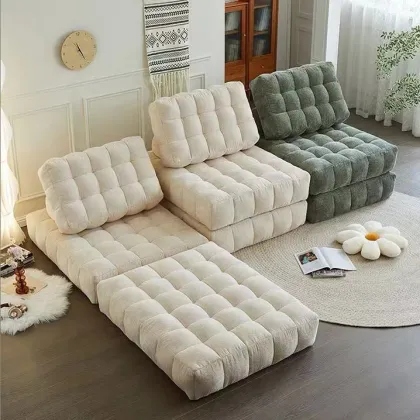 Compact Living Solutions: Waffle Sofa Bed - Ideal for Small Apartments, Bedrooms & Living Rooms