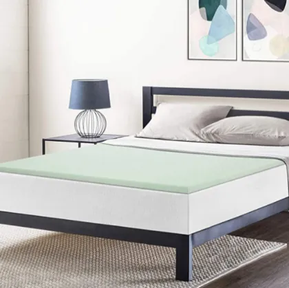 3" Green Tea Memory Foam Topper Queen