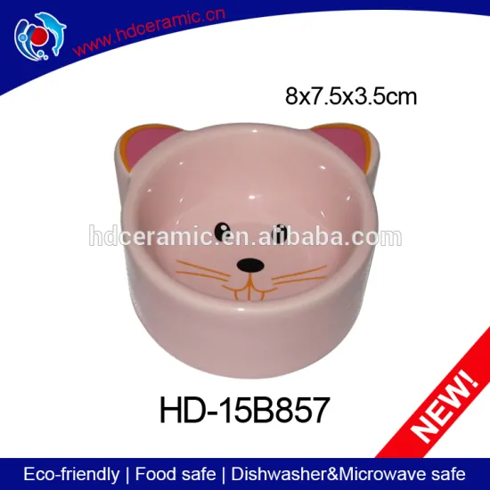 Originality ceramic cat bowls,pet feed trough hot sale