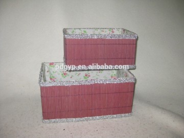 Bamboo Mat Storage Boxes