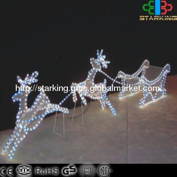 LED running deer with sleg motif light