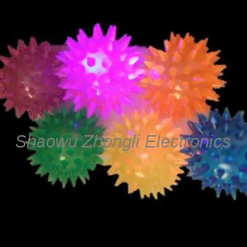 flash bouncy ball with spiky