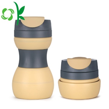 Στεγανό σιλικόνης υψηλής ποιότητας BPA Free Folding Cup