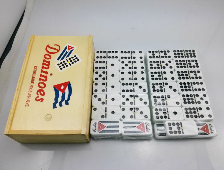 engraved logo dominoes