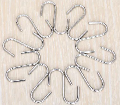 Metal Enlarge Stainless Steel S-Shape Brass Hooks - 8cm S-Hook