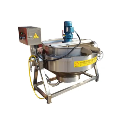 Industrial Tilting Gas Jacketed Steam Kettle 200 Liter Cooking Kettle