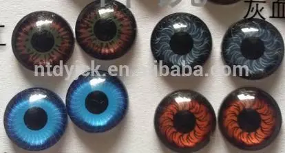 Doll accessories plastic eyes with diy iris colors and patterns