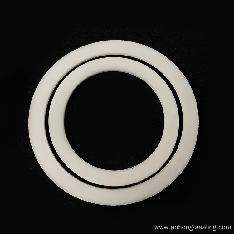 High Temperature Resistant White PTFE Flange Gasket