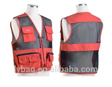 simple fishing vest with mesh