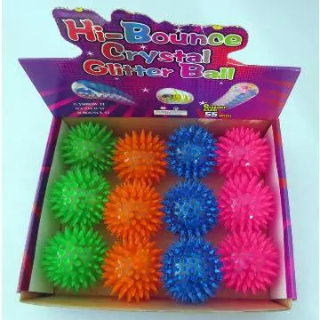 Pet toy flashing spiky ball cat dog ball toy dog toy color