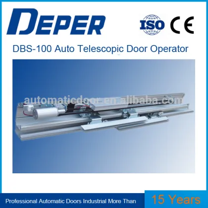 Telescopic glass sliding door