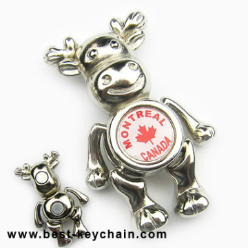 Souvenir Canada Montreal 3D Metal Moose Fridge Magnet (BK8270)