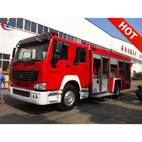 Exportación de camiones de extinción de incendios en polvo SINOTRUCK de Argelia