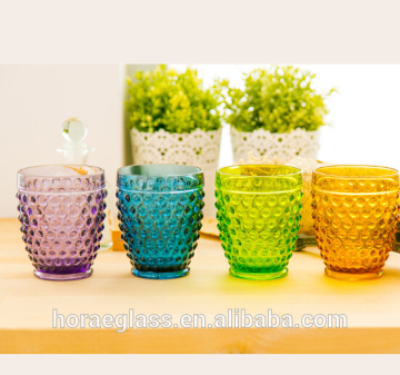 2017 new fancy design crystal juice glass for household