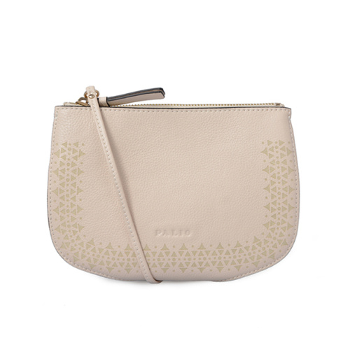 Kundenspezifische Handtaschen Abend Clutch Beige Geometric Bag