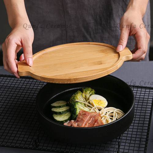 Cooks Essentials Stackable Bowls with Bamboo tray