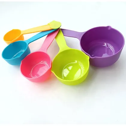 Plastic Measuring Cups for Dry and Liquid Ingredients - Cooking and Baking