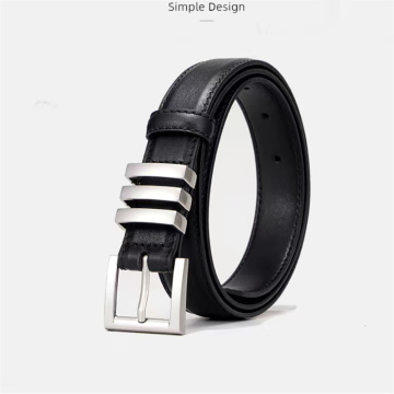 Chic Minimalism Stylish Women's Leather Waist Belt