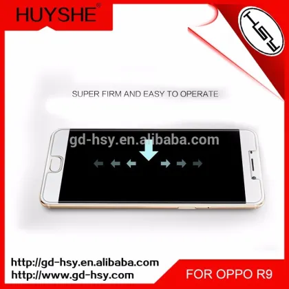 HUYSHE Mobile Phone Accessories for OPPO R9 Anti-explosion 0.3mm ThicknessTempered Glass Screen Protector