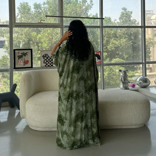 تابستانی گل ابریشمی اوپن Abaya