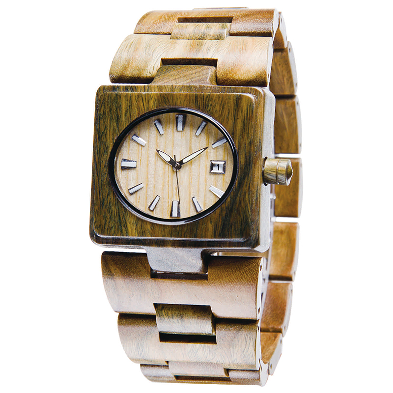 Orologio in legno in quarzo fatto a mano