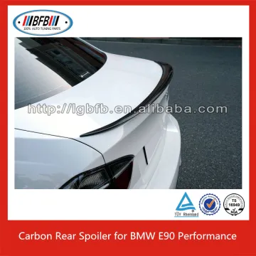 For CARBON FIBER BMW E90 SEDAN WING TRUNK SPOILER BOOT PERFORMANCE TYPE 12+ 320i