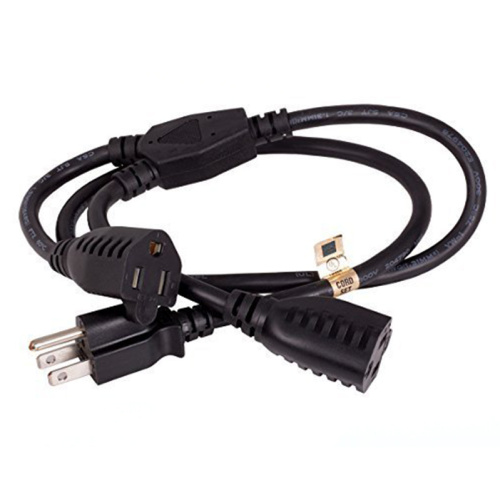 Double outlets Saver Y type Power Cord Splitter